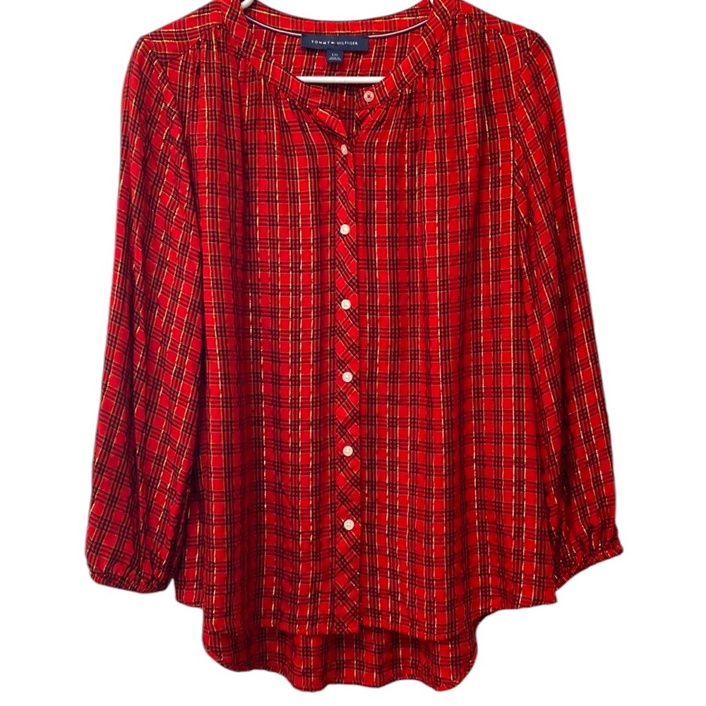 Tommy Hilfiger Plaid Blouse